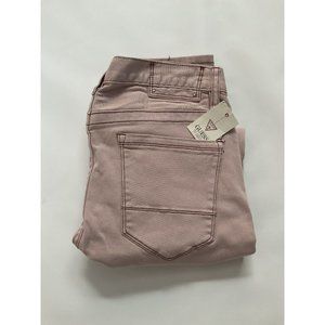 G By Guess Men's Pastel Moto Modern Skinny Stretch Jeans Pink Wash Size 31